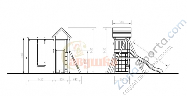 Детская площадка Савушка Мастер 7 Детская площадка Савушка Мастер 7