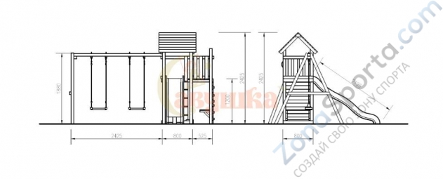 Детская площадка Савушка Мастер 9 Детская площадка Савушка Мастер 9