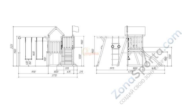 Детская площадка Савушка TooSun (Тусун) 4 Детская площадка Савушка TooSun (Тусун) 4