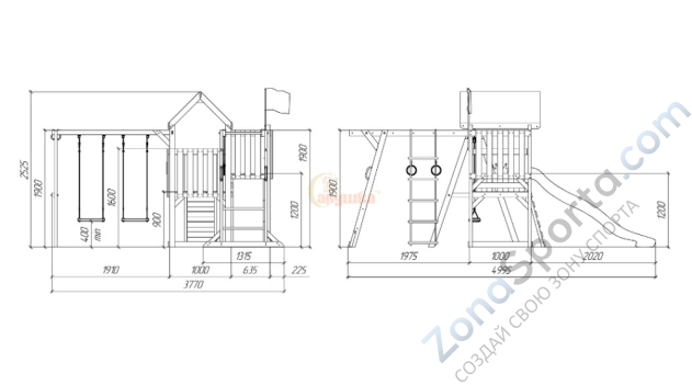 Детская площадка Савушка TooSun (Тусун) 4 Plus