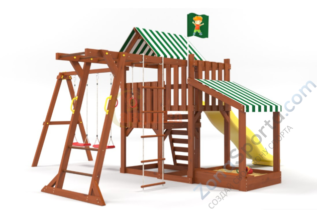 Детская площадка Савушка TooSun (Тусун) 4 Plus с песочницей Детская площадка Савушка TooSun (Тусун) 4 Plus с песочницей