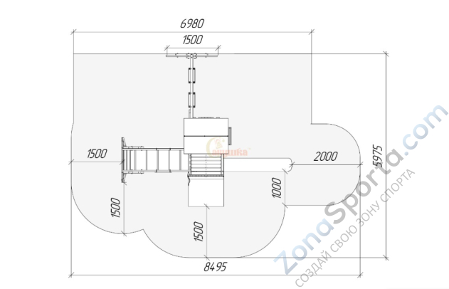 Детская площадка Савушка TooSun (Тусун) 4 Plus с песочницей Детская площадка Савушка TooSun (Тусун) 4 Plus с песочницей