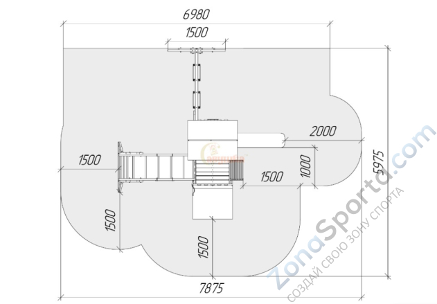 Детская площадка Савушка TooSun (Тусун) 4 с песочницей Детская площадка Савушка TooSun (Тусун) 4 с песочницей