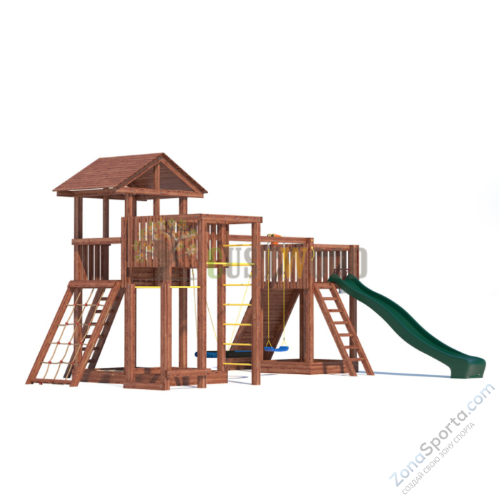 Детская деревянная игровая площадка для улицы дачи CustWood Active 10