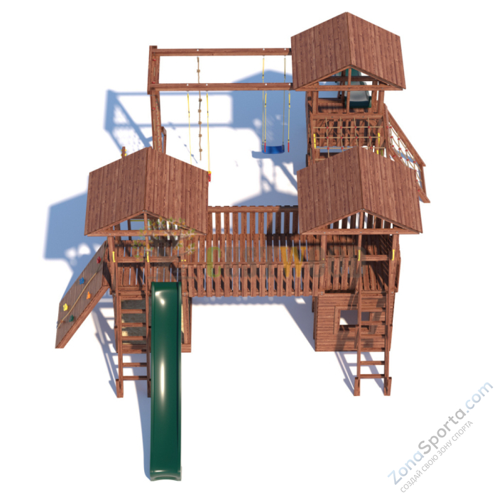 Детская деревянная игровая площадка для улицы дачи CustWood Active 15