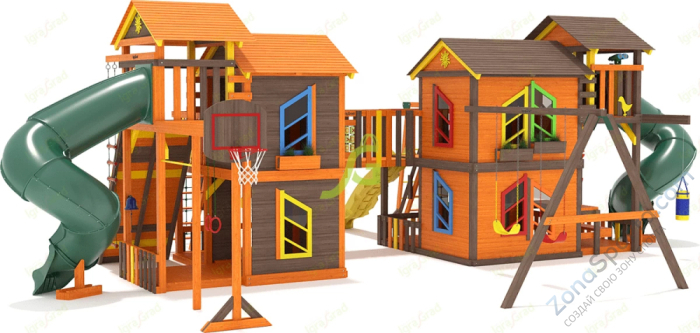 Детская деревянная площадка IgraGrad Домик 7 мод.1 Детская деревянная площадка IgraGrad Домик 7 мод.1