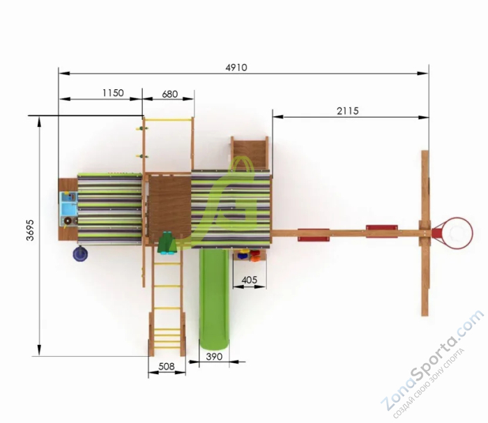 Детская игровая площадка IgraGrad В2 Детская игровая площадка IgraGrad В2
