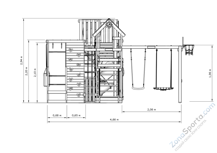 Детская игровая площадка IgraGrad X5