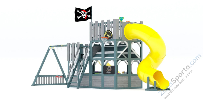 Детская игровая площадка Савушка PlayHouse-6 с домиком