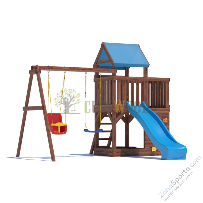 Детская деревянная игровая площадка для улицы дачи CustWood Scout SC3