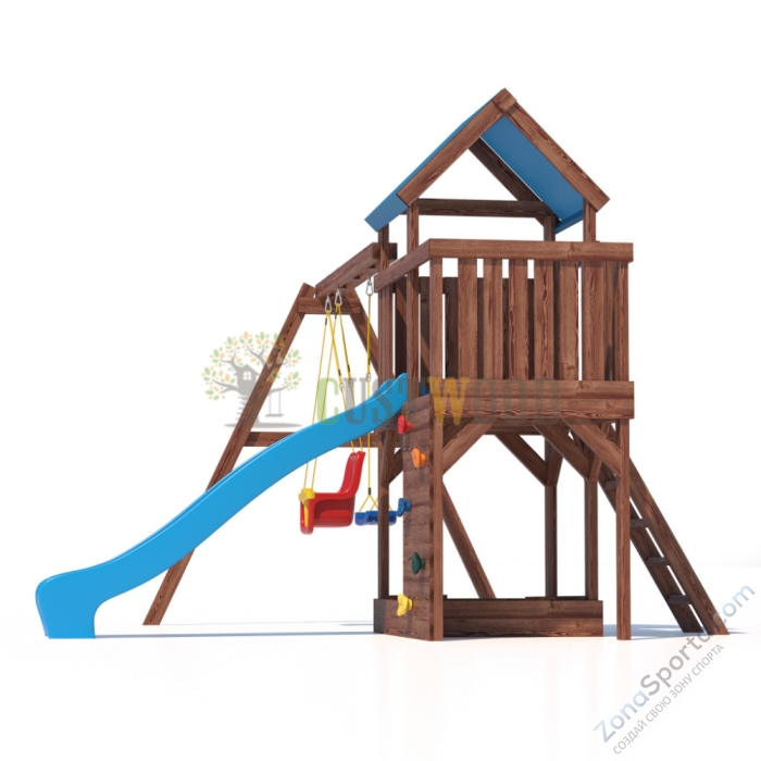 Детская деревянная игровая площадка для улицы дачи CustWood Scout SC3