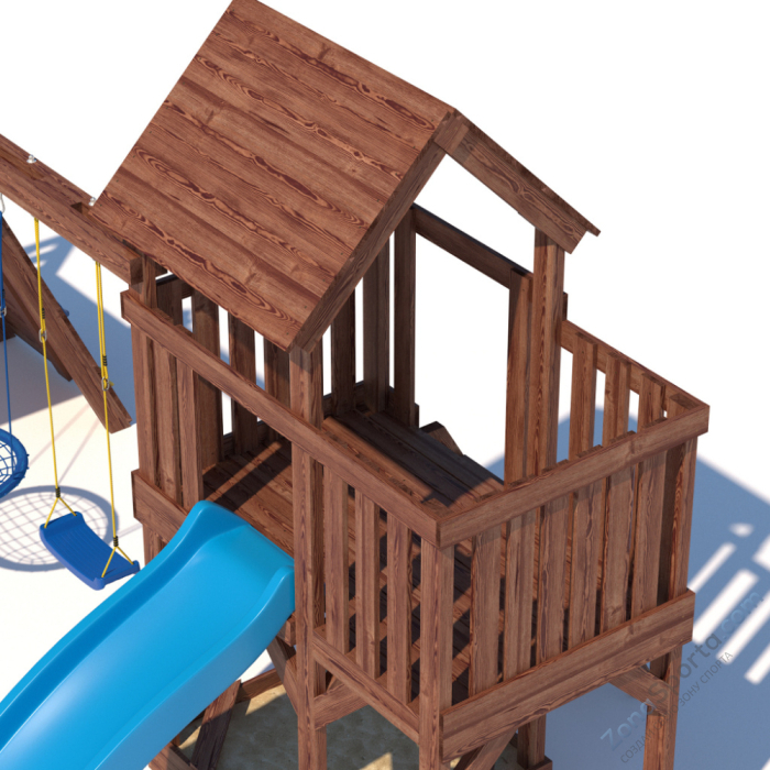 Детская площадка CustWood Scout SC8 с деревянной крышей