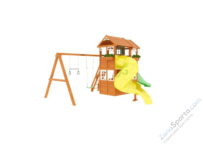 Детская площадка IgraGrad Клубный домик 2 с трубой Luxe Детская площадка IgraGrad Клубный домик 2 с трубой Luxe