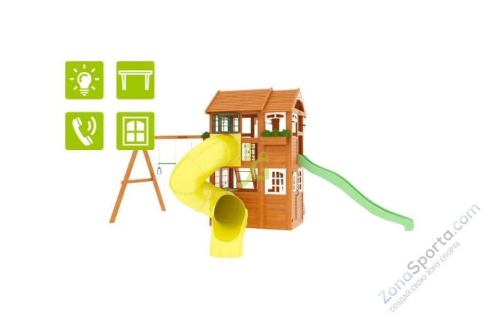 Детская площадка IgraGrad Клубный домик 2 с трубой Luxe Детская площадка IgraGrad Клубный домик 2 с трубой Luxe