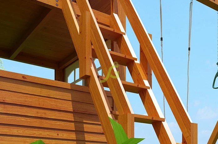 Детская площадка IgraGrad Клубный домик 2 с трубой Luxe Детская площадка IgraGrad Клубный домик 2 с трубой Luxe