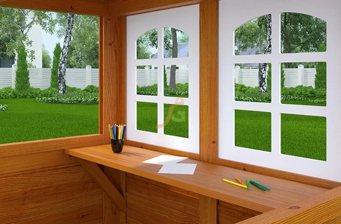 Детская площадка IgraGrad Клубный домик 2 с трубой Luxe Детская площадка IgraGrad Клубный домик 2 с трубой Luxe