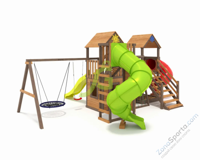 Детская площадка IgraGrad Комбо SF с двумя трубами Детская площадка IgraGrad Комбо SF с двумя трубами