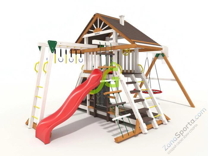 Детская площадка IgraGrad Крепость Фани с рукоходом (Дерево) мод.2 Детская площадка IgraGrad Крепость Фани с рукоходом (Дерево) мод.2