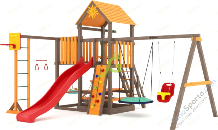 Детская площадка IgraGrad Панда Фани с балконом мод.1 Детская площадка IgraGrad Панда Фани с балконом мод.1