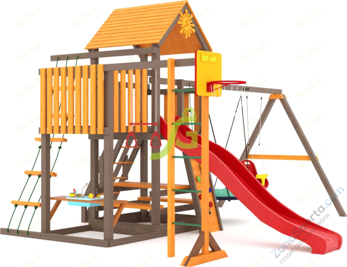 Детская площадка IgraGrad Панда Фани с балконом мод.1 Детская площадка IgraGrad Панда Фани с балконом мод.1