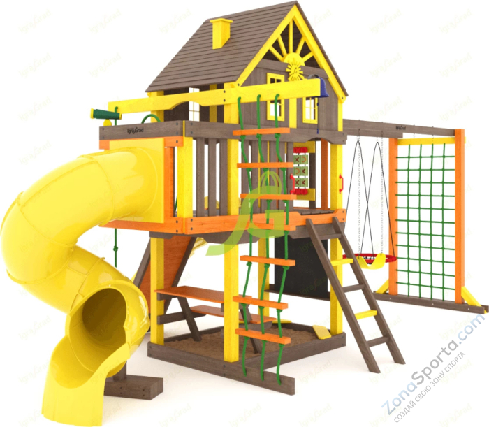 Детская площадка IgraGrad Шато с трубой (Домик) мод.2 Детская площадка IgraGrad Шато с трубой (Домик) мод.2