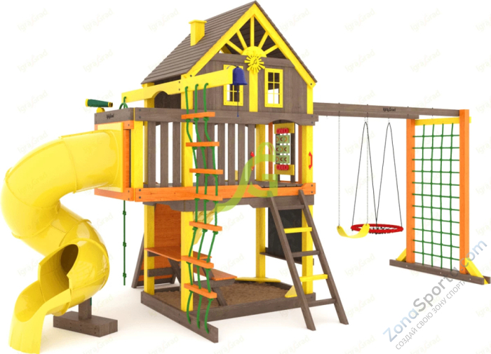 Детская площадка IgraGrad Шато с трубой (Домик) мод.2 Детская площадка IgraGrad Шато с трубой (Домик) мод.2