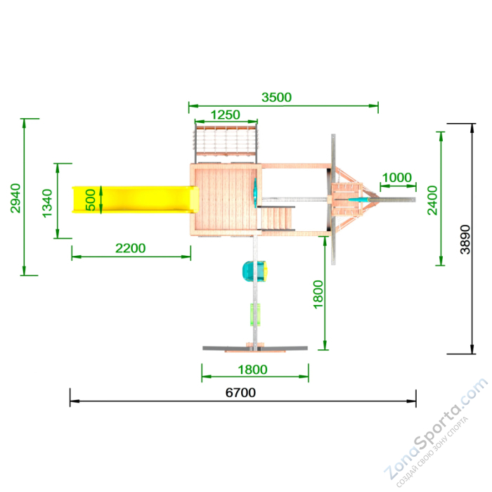 Детская площадка Пикник Корабль Шторм