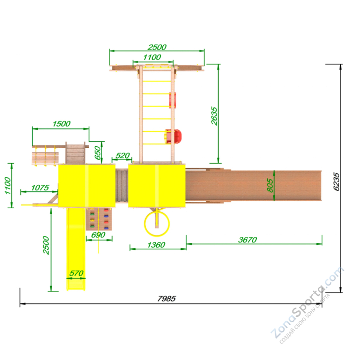 Детская площадка Пикник Оптимус Пацифик Light AllSeasons