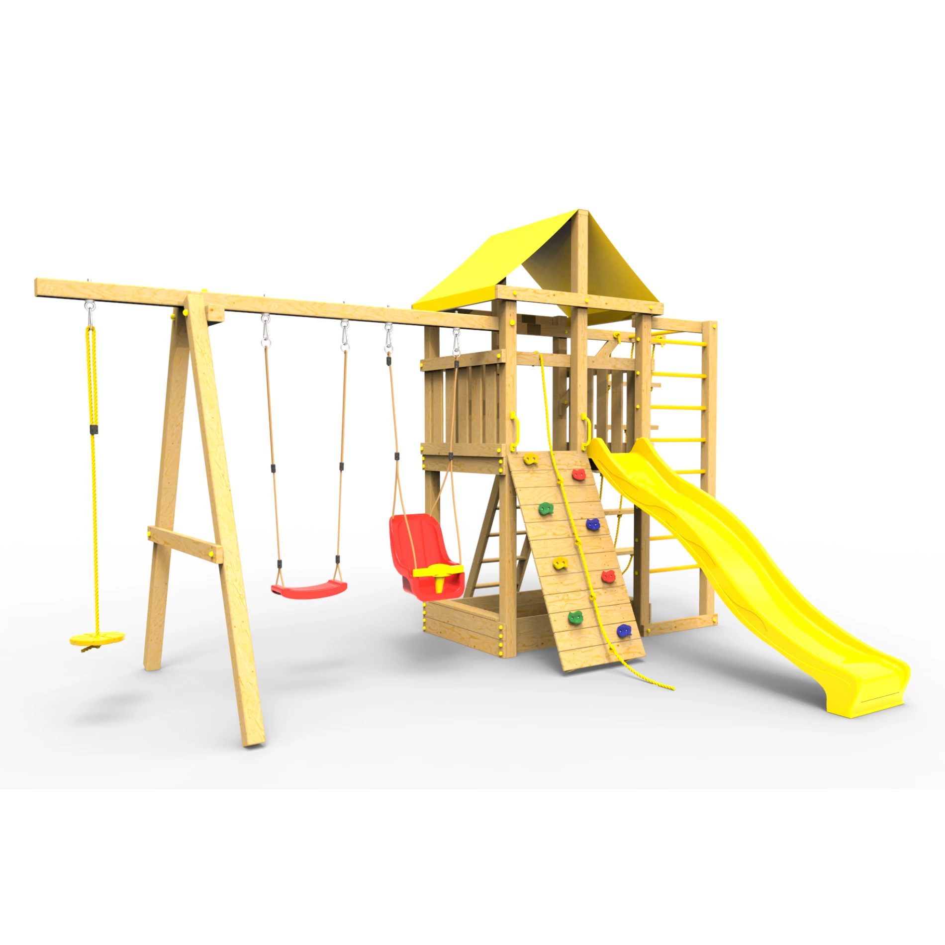 Детская площадка Пикник Стандарт с турником и шведской стенкой