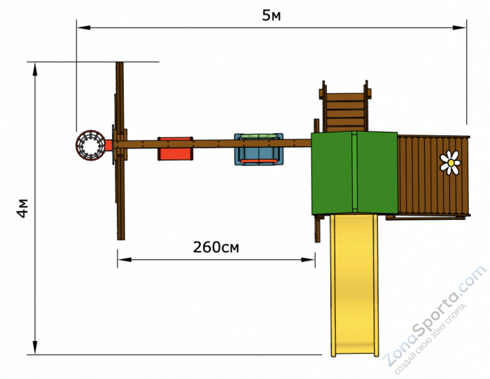Детская площадка Romashka 2 Plus Детская площадка Romashka 2 Plus