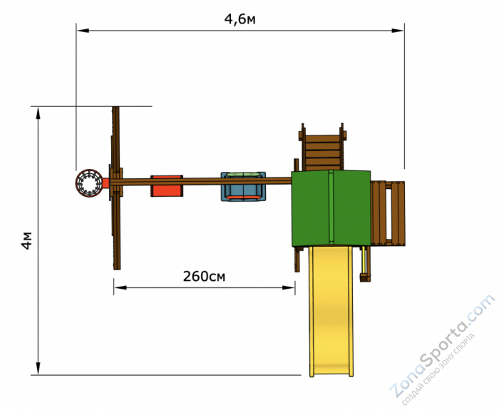 Детская площадка Romashka 3 Middle Детская площадка Romashka 3 Middle