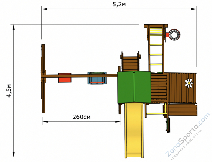 Детская площадка Romashka 6 Rich Детская площадка Romashka 6 Rich