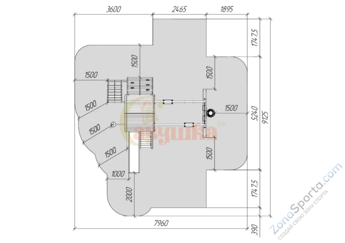 Детская площадка Савушка Хит 7 Детская площадка Савушка Хит 7
