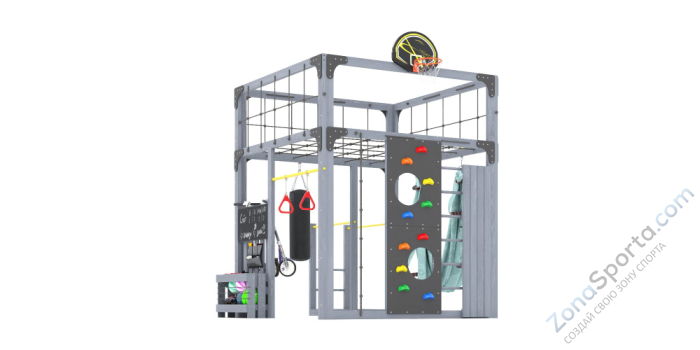Детская площадка Савушка Куб-1 (Серый) с гамаком для йоги Детская площадка Савушка Куб-1 (Серый) с гамаком для йоги