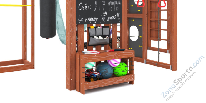 Детская площадка Савушка Куб-2 (Махагон) с гамаком для йоги Детская площадка Савушка Куб-2 (Махагон) с гамаком для йоги