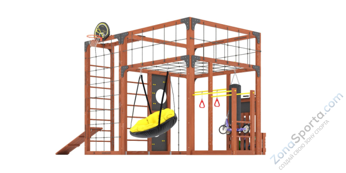 Детская площадка Савушка Куб-2 (Махагон) Детская площадка Савушка Куб-2 (Махагон)