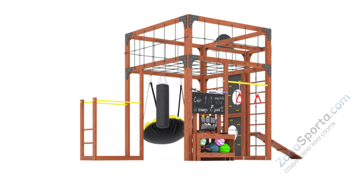 Детская площадка Савушка Куб-2 (Махагон) Детская площадка Савушка Куб-2 (Махагон)