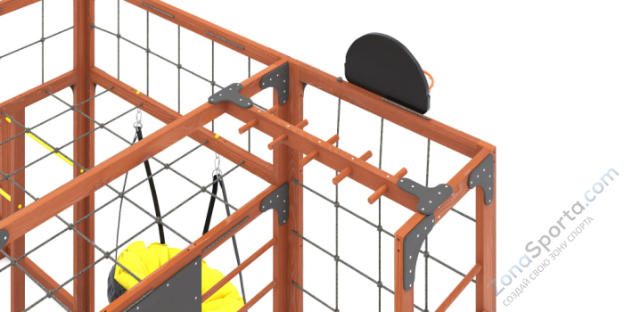 Детская площадка Савушка Куб-2 (Махагон) Детская площадка Савушка Куб-2 (Махагон)