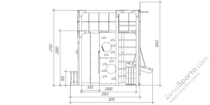 Детская площадка Савушка Куб-2 (Махагон) Детская площадка Савушка Куб-2 (Махагон)