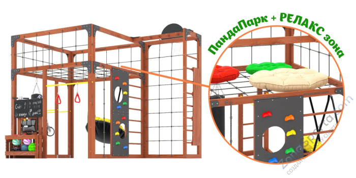 Детская площадка Савушка Куб-2 (Махагон) Детская площадка Савушка Куб-2 (Махагон)