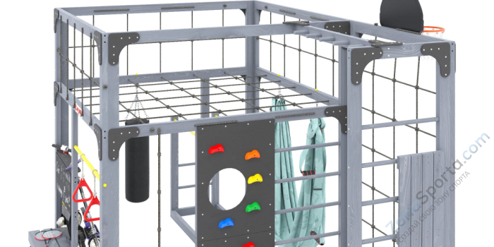 Детская площадка Савушка Куб-2 (Серый) с гамаком для йоги Детская площадка Савушка Куб-2 (Серый) с гамаком для йоги