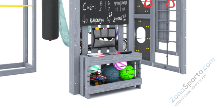 Детская площадка Савушка Куб-2 (Серый) с гамаком для йоги Детская площадка Савушка Куб-2 (Серый) с гамаком для йоги