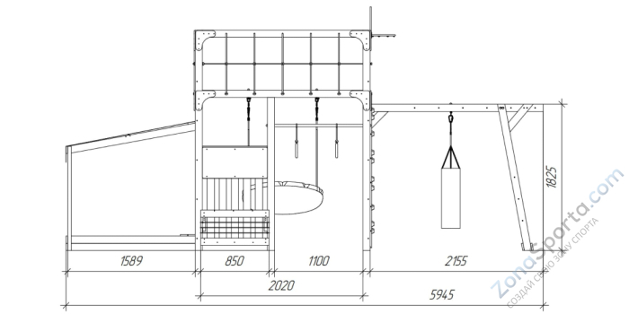Детская площадка Савушка Куб-4 (Махагон) Детская площадка Савушка Куб-4 (Махагон)