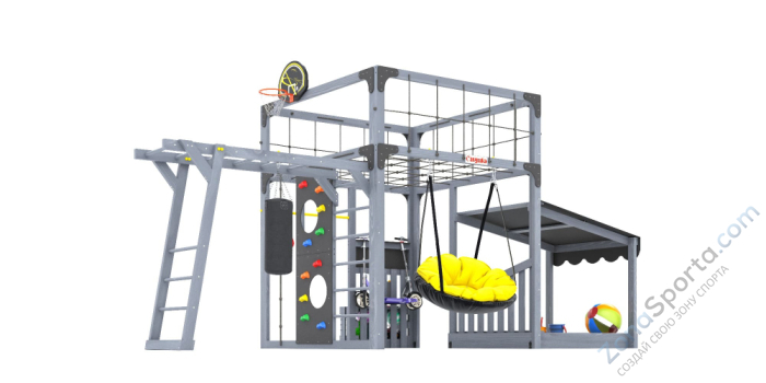 Детская площадка Савушка Куб-4 (Серый)