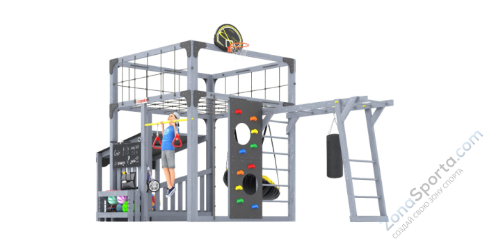 Детская площадка Савушка Куб-4 (Серый)