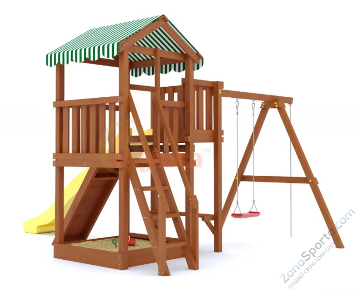 Детская площадка Савушка Мастер 1 (Махагон) Plus (горка 3 метра) Детская площадка Савушка Мастер 1 (Махагон) Plus (горка 3 метра)