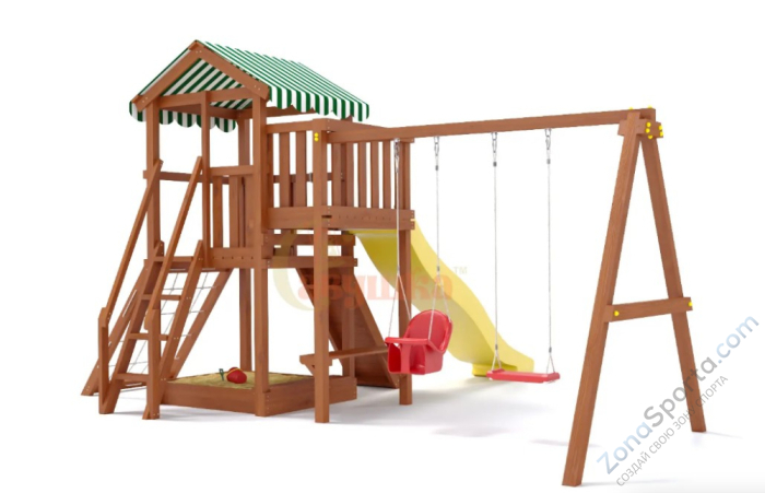 Детская площадка Савушка Мастер 2 (Махагон) Plus (горка 3 метра) Детская площадка Савушка Мастер 2 (Махагон) Plus (горка 3 метра)