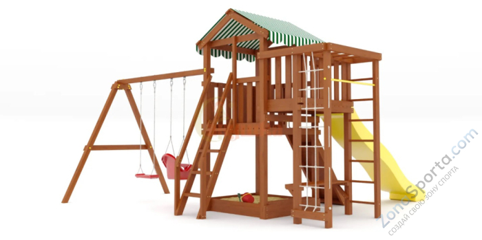 Детская площадка Савушка Мастер 3 (Махагон) Plus (горка 3 метра) Детская площадка Савушка Мастер 3 (Махагон) Plus (горка 3 метра)