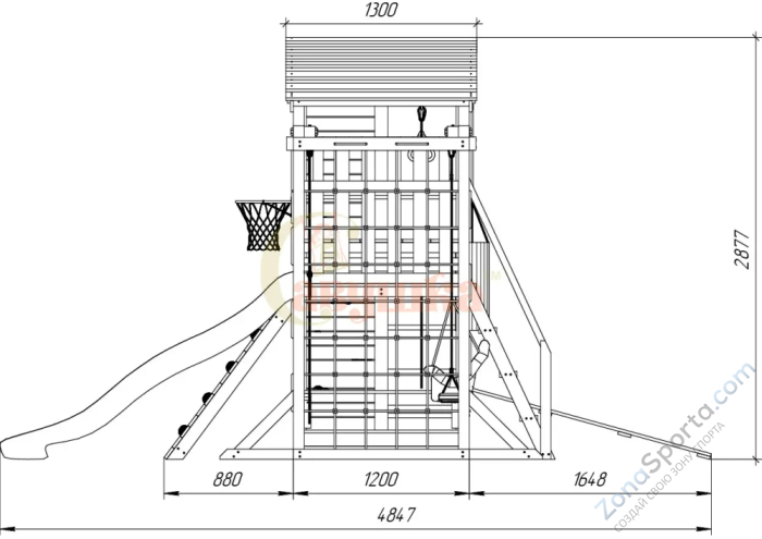 Детская площадка Савушка Мастер 4 Семейная Детская площадка Савушка Мастер 4 Семейная