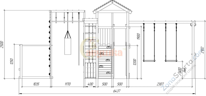 Детская площадка Савушка Мастер 5 Семейная Детская площадка Савушка Мастер 5 Семейная